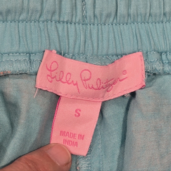 Lilly Pulitzer Teal and Pink Pineapple Shorts - Picture 5 of 5